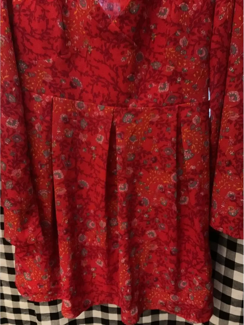 Emerald Sundae Y2K Floral Red Mini Dress Size XXL Special Occasion - Picture 6 of 11